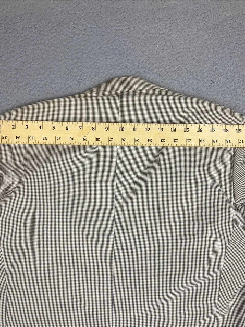 Vtg Brooks Brothers 1818 Blazer Men 43L Beige Silk Linen Wool Gunclub Check USA